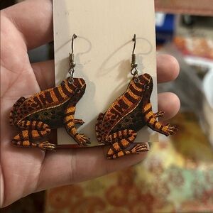 Frog earrings